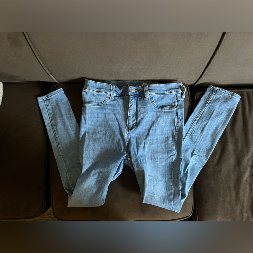 Free People 30 high waisted light/medium blue jegging